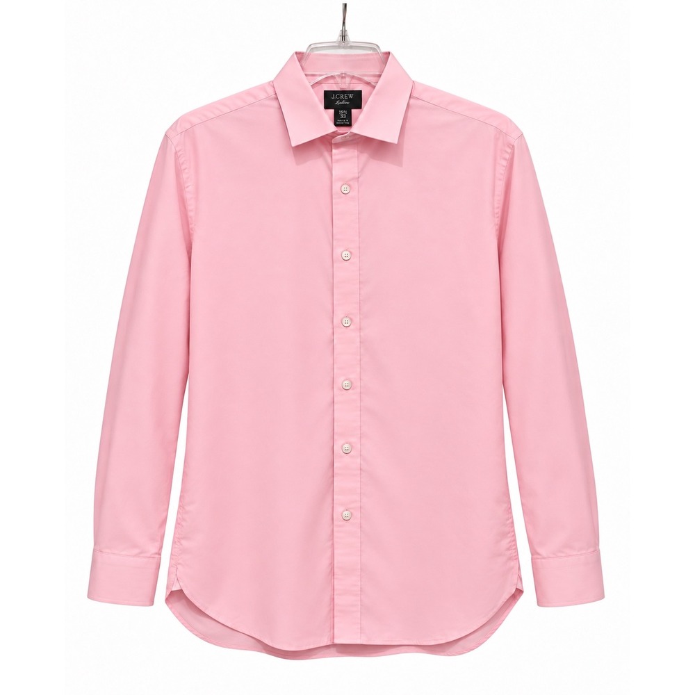 J.Crew Ludlow Slim Fit Dress Shirt Pink Men's 15.5 33 Stretch Cotton Button Down
